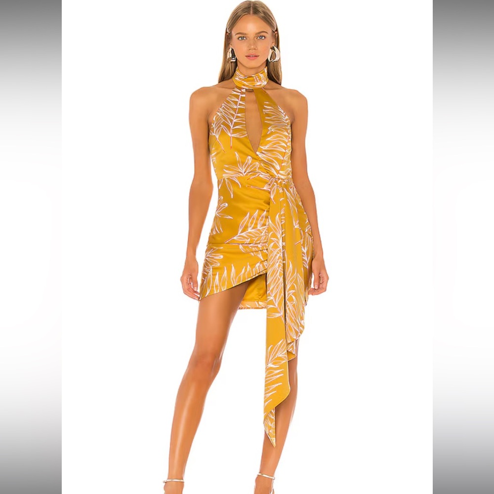 Antonia Mini Dress in Gold Tropical
Camila Coelho